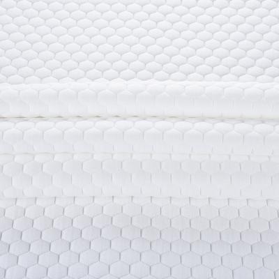 China Solid Color Bedding Single Mattress Fabric Viable Customized Ticking White 400 Gsm , PC Fabric For Mattress for sale