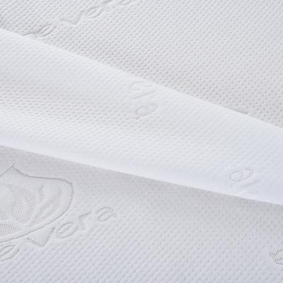 China Sustainable Asia Mattress Fabric Custom Made White Blanket Jacquard Quilted Bamboo Knit Ticking for sale