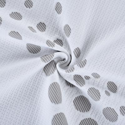 China 2021 Sustainable Jacquard Fabric For Mattress Fabric Ticking Polyester Designs Knitted Mattress Fabric for sale