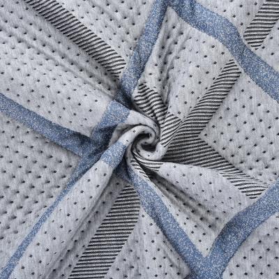 China 100% Sustainable 360G Polyester Mattress Fabric , Custom Pattern Knitting Double Jacquard Fabric for sale