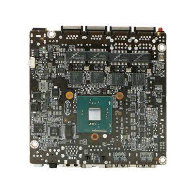 Cina PCB 100 x 100 mm 4 LAN 1 Mini PCIE Thin Client J3160 NUC Motherboard in vendita