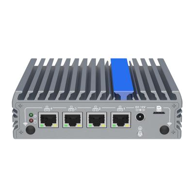 China N100 Firewall Micro Mini PC 4 Lan Router Pfsense sin ventilador en venta