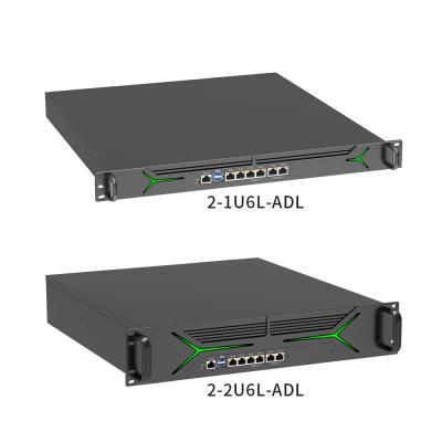 China 6 Intel 1000m Ports 2u Rack Mounted Devices Toepassing voor Database Te koop