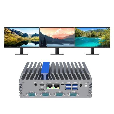 China Eingebettete industrielle Edge Computing 6 Rs232 Com Mini Box Computer zu verkaufen