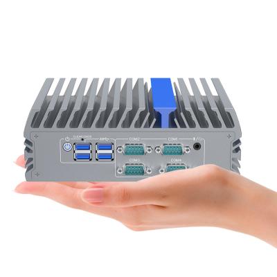 Cina Rugged Mini PC N100 M.2 USB Industrial Mini PC Computer 2 RS232 in vendita