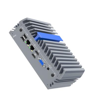 China Computadora de pequeño tamaño N100 2 Lan 4 Com 6 USB Mini PC 12 Voltios en venta