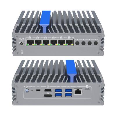 China 6 Lan Mini PC Netzwerkserver Mini Firewall PC Dreifachbildschirm zu verkaufen