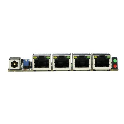 China Small J3160 NUC Motherboard With 4 Gigabit Ethernet LAN 2 USB 2.0 Ports for sale