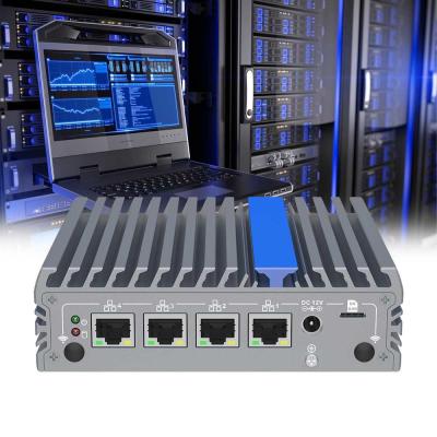 China 4 Ethernet-Anschlüsse Minicomputer N100 Fanless Mini PC Pfsense zu verkaufen