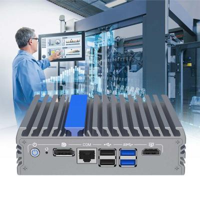 China Fanless Mini PC N100 12e generatie Alder Lake CPU 4 Lan Firewall Computer Te koop