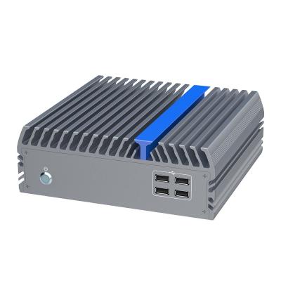 China Barebone Desktop Fanless Industrial PC I3 I5 I7 Met Dual Network Te koop