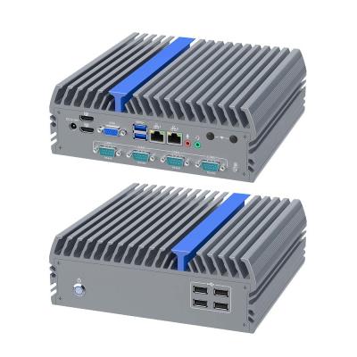 China Intel I5-12500T PC Industrial Fanless Industrial PC Box met 2 RS232 Com Te koop