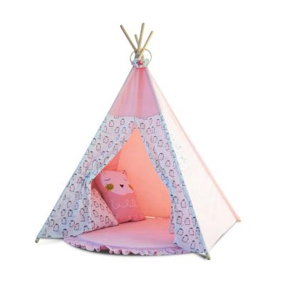 China KingGear Foldable Children Indian Play Tents for Girl and Boy with Carry Bag Teepee Tent for Kids zu verkaufen