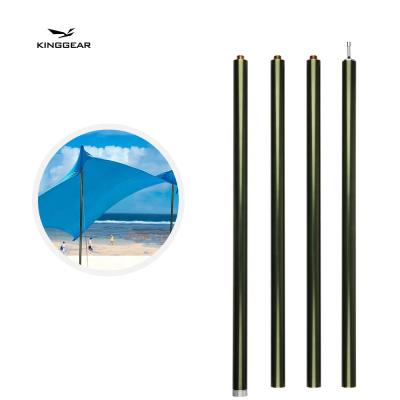 China KingGear Telescopic Camping Tarp Poles Aluminum Alloy Seamless Tube Camping Flexible 6000 Series à venda