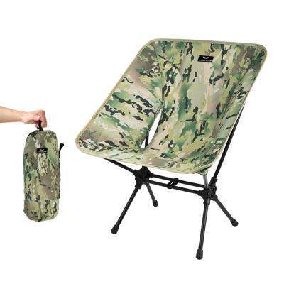 China KingGear Outdoor Portable Moon Chair Lightweight Camouflage Camping Chair Manufacturers Foldable Camping Chairs For Adults en venta