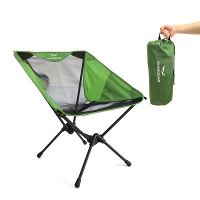 China Outdoor Aluminum Frame Portable Folding Camping Chair Heavy Duty Beach Picnic Chair For Fishing for sale