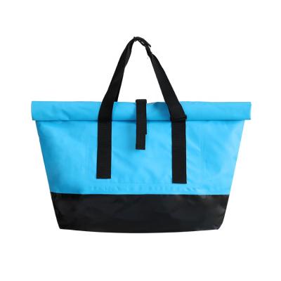 China 50L Insulated PVC Dry Bag Top-Handle For Bulk Large Swimming Beach Gym Shoulder Tote Bag Te koop