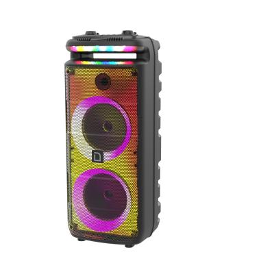 China Outdoor large video call wireless bluetooth woofer cart speaker with microphone and super bass for sale