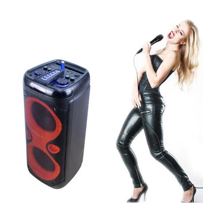 China Video Call Maker Top TWS 2X8 Inch Led Lightweight Portable Party Speaker Large Karaoke Cart Bluetooth Speaker DJ Bass Partybox 110 for sale