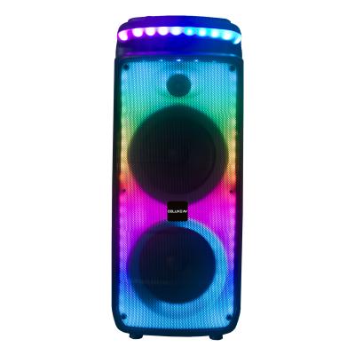 China None Luxury High Quality Portable Bluetooth Speakers BT Wireless Speakers With FM Radio Karaoke Led Disk USB SD Colorful Light Card for sale