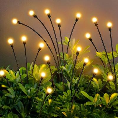 China Solar Powered Swinging Firefly Garden Light Starburst Firefly Light Color Changing RGB for Yard Patio Pathway Decoration for sale