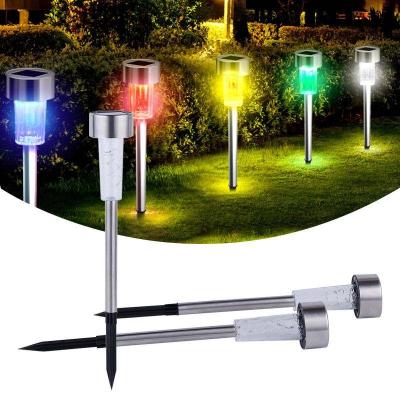 China Solar Outdoor Alternate Path Lights Stainless Steel LED Landscape Garden Lights Solar LED Lawn Light for Walkway Patio Yard Driveway for sale