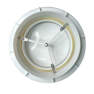 China Modern White Plastic ABS Round Diffuser Air Outlet For HVAC 6Inch Diameter for sale