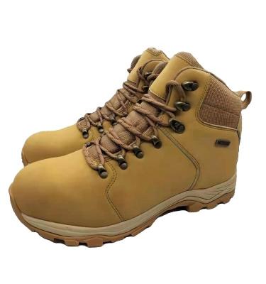 China Waterproof Netting Waterproof Men Leather Boots , Outdoor Hiking Boots For Men for sale