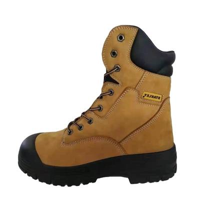 China Indestructible Steel Toe Cow Leather Work Safety Shoe Men's Indestructible Steel Toe Construction Safety Work Shoe Protective Boot for sale