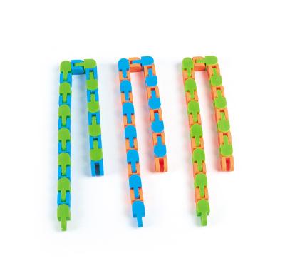 China Relieve Stress Hot Sale Wacky Chain Tracks Meander Toy Bracelet Anti-Relieve Roller Chain Restless Person Bracelet Toy Sensory Chain Toy For Kids for sale