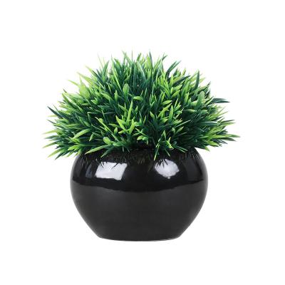 China Home Office Decoration Factory Direct Selling Green Plants Bonsai Artificial Potted Desktop Decoration Mini For Office Desk Plant Potted Ornaments for sale