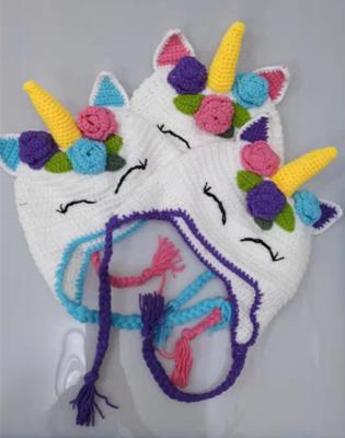 China Wholesale COMMON Baby Hat Handmade Cute Unicorn Hat Winter Baby Kid Girl Funny Hat For Little Pony Fans for sale