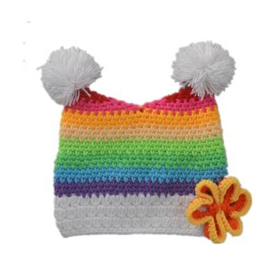 China COMMON Wholesale Bulk Cheap Baby Winter Hat Handmade Crochet Hat Knit Hat for sale