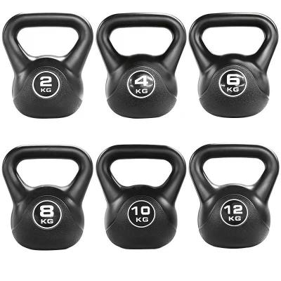 China Fast Delivery Durable Kettlebell Prices Best Plastic Sand Filled Kettlebell Sets Bodybuilding Gym Fitness Equipments Colored Kettlebells for sale