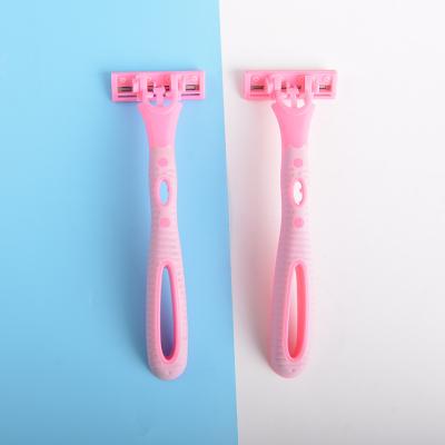 China Triple Blade 12units Display Card Womens Triple Blade Max 3 Razors for sale