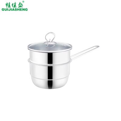 China Stainless Steel 2 Tier Oyster Steamer Soup Pot multi function Steaming Cookware Steamer with egg steamer for sale