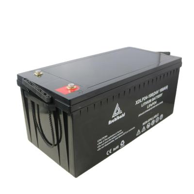 China UPS 12V 200AH LiFePO4 Stock Running Times 5000-8000 Cycle Times Battery With Bluetooth Smart BMS For Marine/RV/Camper/Boat for sale