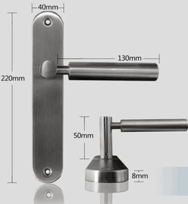 China Oval Stainless Steel Door Handles / Stainless Steel Lever Door Handles for sale