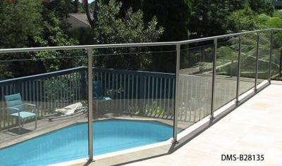 China Durable Bridge Balustrades Stainless Steel Stair Handrail For Solid Rods for sale