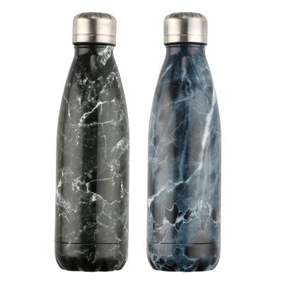 China Sustainable Design Special Gradient Double Wall Insulated Stainless Steel Cola Shape Water Bottle for sale