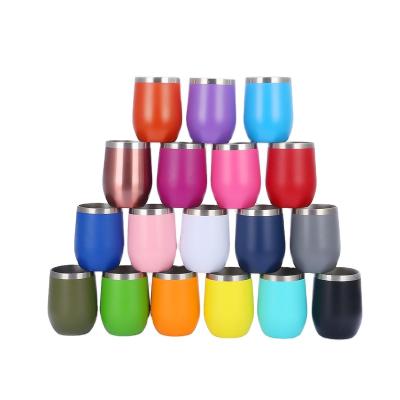 China New Stocked Tumbler Personalized Double Wall Wine Stainless Steel Tumbler With Lid for sale