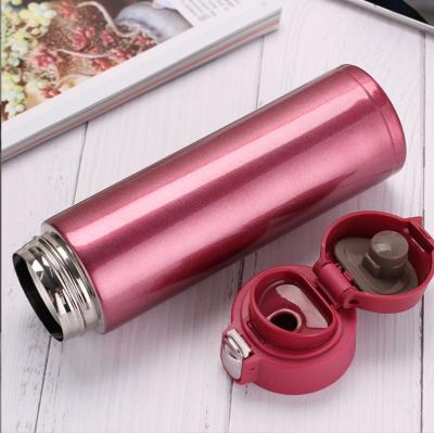 China Popular Design Viable Stainless Steel Water Bottle Vacuum Flask Lids Keeps Liquids Hot Or Cold With Handle for sale