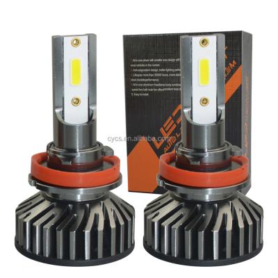 China Automobile lamp 12000LM 880 881 H1 H3 h4 H7 H8 H9 H13 9004 9005 9006 9012 9007dob led headlight automobile dob led headlight car led headlight for sale