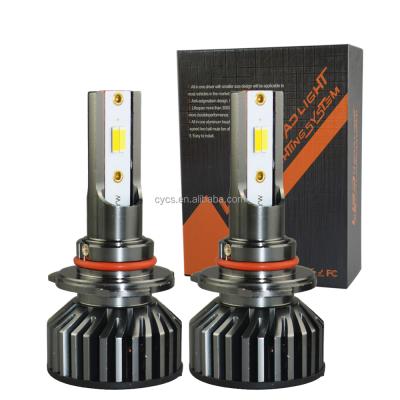 China 3Colours 880 automobile lamp 881 H1 H3 H7 H8 H9 H13 9004 9005 9006 9012 9007 led headlight h4 fast bright led car led headlight bulb for sale