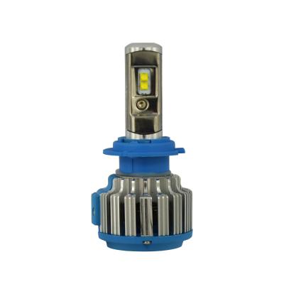 China CE 12v 24v 35W 3200LM Tur BO Aluminum Fan Canbus High Power Led Headlight Bulb T1 H7 Led Headlamp for sale