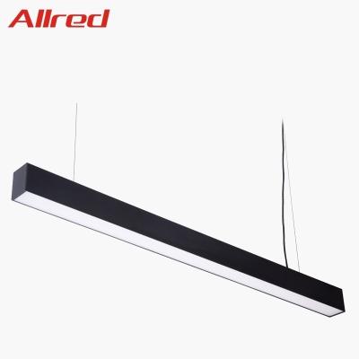 China Modern Commercial Modern Chandelier Home Office Hanging Lamp Linear Led Pendant Light for sale