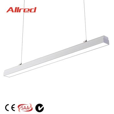 China Good Quality Modern Indoor Shop Restaurant Linear Office Rectangular Led Pendant Light for sale