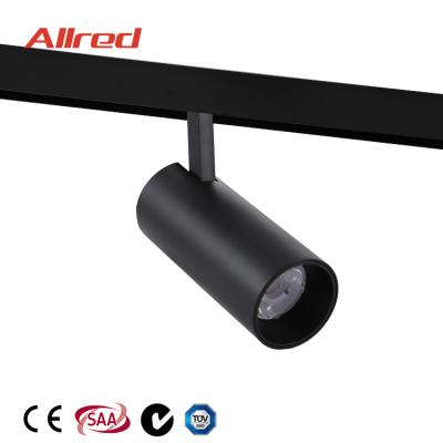 China Minimalist Retail Lighting Cylindrical Modern Aluminum High Lumen Efficiency Led Magnetic Track Light for sale