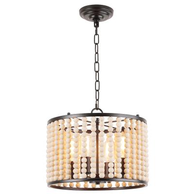 China Country Home Living Room Rustic Hot Selling Modern Lighting Beaded Lamps Pendant Light Chandeliers for sale