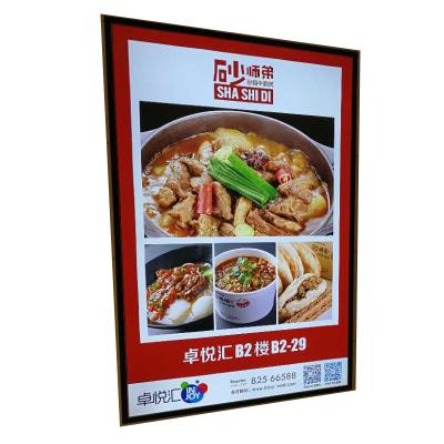 China Wholesale aluminum led menu board led restaurant rack restaurant advertising menu board for sale